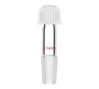 StonyLab Thermometer Inlet Adapter with 14/20 Inner Joint, 80mm Height, For Distillation Apparatus