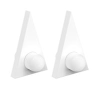 stonylab Triangular Magnetic Stir Bars, PTFE Coated, White, Ideal for Enhanced Mixing Efficiency, Durable Magnet, Perfect for Laboratory Stirrers, 2 Pack, 10 mm x 16 mm