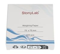 stonylab Weighing Paper, 75 x 75 mm Nitrogen-free Sample Scale Papers Analytical Balance, for Laboratory Research, Pack of 500