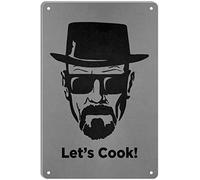 STOOKI Breaking bad Lets Cook,Metal Tin Sign Wall Decor Fun Decoration for Home Kitchen Bar Pub Man Cafe Room Garage Vintage Retro Plaque Posters 12x8 Inch