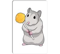 STOOKI Metal Tin Sign Hamster Lollipop Wall Decor Fun Decoration for Home Kitchen Bar Pub Man Cafe Room Garage Vintage Retro Plaque Posters 12x8 Inch