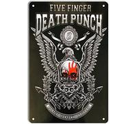 STOOKI Retro Tin Sign,Five Finger Death Punch - 5FDP IM Music Poster,Vintage Metal Plaque Posters 12x16 Inch