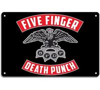 STOOKI Retro Tin Sign,Five Finger Death Punch - 5FDP IM Music Poster,Vintage Metal Plaque Posters 12x8 Inch