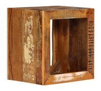 Stool 40x30x40 cm Solid Reclaimed Wood Storage Seat Rustic Multi-Tone Polished