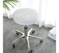 Stool Cover Swivel Chair Cover Round Lift with Round and Stool Crafted from Fabric Providing Lasting Comfort for Everyday use Keeping Your Chair Looking Fresh (Rice White)