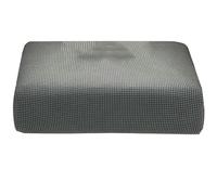 Stool Covers High Stretch Ottoman Cover with Elastic Bottom Soft Slipcover Jacquard Velvet Dark Grey/Light Gray Square Rectangle Storage Stool Cover Furniture Covers (Color : #10, Size : 65-90cm/26-