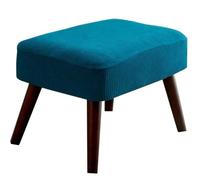 Stool Covers Rectangle, Stretch Rectangle Bar Stool Covers Elastic Vanity Stool Cover Jacquard Chair Seat Slipcover Counter Stool Covers Saddle Seat Cover For Wooden Metal Bench ( Color : Peacock Blue
