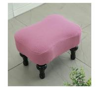 Stool Covers Rectangle, Stretch Rectangle Small Stool Covers Jacquard Vanity Stool Cover Washable Counter Stool Covers Saddle Seat Cover with Elastic Band for Wooden Metal Bench ( Color : Pink Purple
