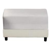 Stool Covers Square Rectangular Footstool Cover Stretch Ottoman Cover, Thicker Stretch Pouffe Cover Foot Stool Jacquard Velvet Slipcovers With Elastic Bottom, Machine Washable (Color : #15, Size : 5