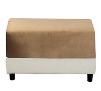 Stool Covers Square Rectangular Footstool Cover Stretch Ottoman Cover, Thicker Stretch Pouffe Cover Foot Stool Jacquard Velvet Slipcovers With Elastic Bottom, Machine Washable ( Color : #13 , Size : 4