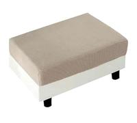 Stool Covers Square Rectangular Footstool Cover Stretch Ottoman Cover, Thicker Stretch Pouffe Cover Foot Stool Jacquard Velvet Slipcovers With Elastic Bottom, Machine Washable (Color : #1, Size : 70
