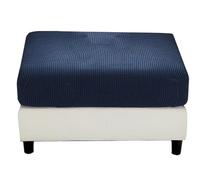 Stool Covers Square Rectangular Footstool Cover Stretch Ottoman Cover, Thicker Stretch Pouffe Cover Foot Stool Jacquard Velvet Slipcovers With Elastic Bottom, Machine Washable (Color : #7, Size : 65