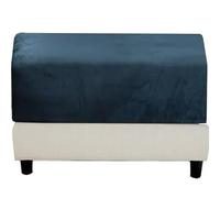 Stool Covers Square Rectangular Footstool Cover Stretch Ottoman Cover, Thicker Stretch Pouffe Cover Foot Stool Jacquard Velvet Slipcovers With Elastic Bottom, Machine Washable (Color : #14, Size : 6