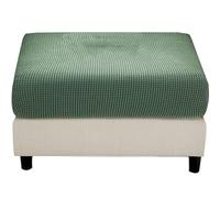 Stool Covers Square Rectangular Footstool Cover Stretch Ottoman Cover, Thicker Stretch Pouffe Cover Foot Stool Jacquard Velvet Slipcovers With Elastic Bottom, Machine Washable ( Color : #3 , Size : 45