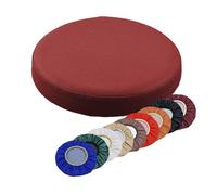 Stool Cushion Round Chair Cushion Seat Waterproof Leather Stool Covers For Round Barstool Stool Dining Chairs Diameter 32/33/34/35/36/38/40cm(Wine red,32cm)