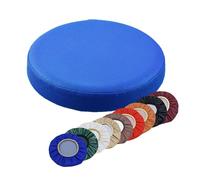Stool Cushion Round Chair Cushion Seat Waterproof Leather Stool Covers For Round Barstool Stool Dining Chairs Diameter 32/33/34/35/36/38/40cm(Blue,40cm)