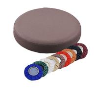 Stool Cushion Round Chair Cushion Seat Waterproof Leather Stool Covers For Round Barstool Stool Dining Chairs Diameter 32/33/34/35/36/38/40cm(Brown,38cm)