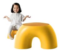 Stool for Kids Comfortable Nonslip Shoe Changing | Semicircle Comfortable for Home Living Room Kids Bedroom Bathroom