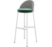 Stool Height Cafe Counter Stools Velvet Barstool Bar Upholstered Chairs Interesting (Green 75cm)
