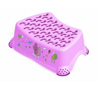 Stool Hippo Purple Decorated 27x14x41 cm Okt