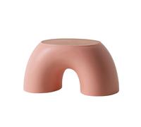 Stool Rainbow Shape Footstool Kids Step Seat for Living Room Indoor Furniture Children'S Toy Pink