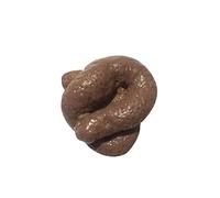 Stool Realistic Poop Joke Toy, Floating Turd Prank Funny Gifts for Bathroom Bedroom Kitchen, 4cm Diameter, 1.5cm Thickness (Routine Color)