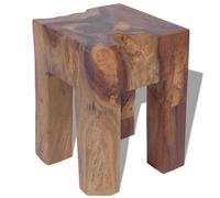 vidaXL Stool Seat/Footrest/Side Table Furniture Home Solid Teak 30x30x40 cm