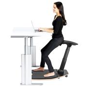 Maclean MC-872 Office Chair Multifunctional Ergonomic Desk Chair Work In A Standing Or Sitting Position Office Stool Max. Load 125kg Adjustable Height 615mm To 1180mm