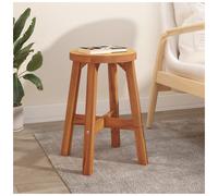 Stool Solid Acacia Wood Brown 38x38x45cm Rustic Indoor Outdoor Plant Seat Sturdy