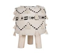 Footstool THONDI Cotton Beige