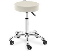 Stool With Wheels Worchester Beige - Rolling Stools by Physa Beige