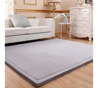 Stoolzfaid Carpets Large Corals Velvet Play Mat,High-Density Memory Foam Area Rug,Extra Thick And Fluffy,High Resilience,For Crawling,Soft Play & Tummy Time