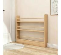 Stoolzfaid Narrow Storage Rack Behind The Door 3-5tier,Wood 6-Tier Wall Mounted Bookshelf,Slim Pine Wood Bookshelf,Simple And Stylish,Suitable For Living Room Corners