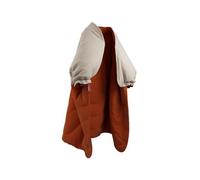 STOOV Huge Hug³ - Heated Blanket - Wireless - Infrared Heating Technology - Plus Battery with up to 5 hrs of Maximum Warmth Wireless Heat - 135x180 cm - Original Terracotta Orange