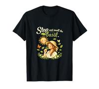 Stop and Smell The Basil Plant Parent Cottagecore T-Shirt