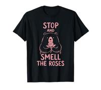 Stop and Smell The Roses Hiking Outdoor Camping Nature Lover T-Shirt