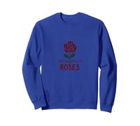 Stop and Smell the Roses Inspirational Floral Sweatshirt, Adult Unisex, Royal Blue, M