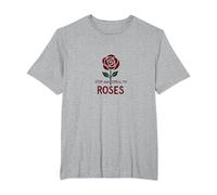 Stop and Smell The Roses Inspirational Floral T-Shirt, Men's Big and Tall, Heather Grey, 2X Tall