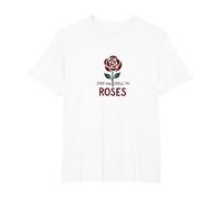 Stop and Smell The Roses Inspirational Floral T-Shirt, Men's Big and Tall, White, 6X Tall