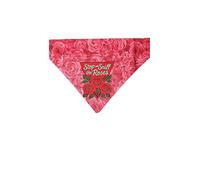 Stop and Sniff The Roses Over The Collar Dog Bandana (Small)