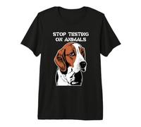 Stop Animal Testing - End Vivisection - Free The Beagles Premium T-Shirt