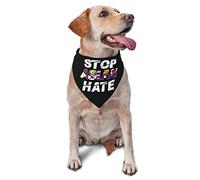 Stop Asian Hate Asian Lives Matter Dog Bandanas Pet Scarf Triangle Bib Boy Girl Adjustable Kerchief Accessories for Small Medium Large Puppy