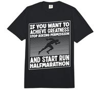 Stop Asking Permission and Start Run halfmarathon Comfort Colors Adult Heavyweight T-Shirt