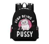 Stop Being A Pussy Classic Backpack Adjustable Shoulder Bag Daypack