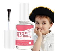Stop Biting Your Nails with Fast, Prevent Nail Biting with Easy Application, Acting Anti Nail Biting Nail Polish, Clear Varnish with Treatment Benefits for Adults & Children