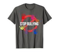 Stop Bullying | Choose Kind | Anti Bullying T-Shirt, Men, Asphalt Grey, Medium