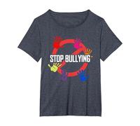 Stop Bullying | Choose Kind | Anti Bullying T-Shirt, Women's Plus, Heather Blue, 3X