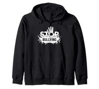 Stop Bullying Handprint Anti-Bullying Zip Hoodie