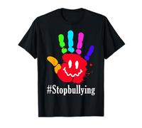 Stop Bullying Handprint Bullying Prevention Unity Day Orange T-Shirt