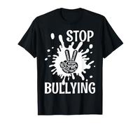 Stop Bullying Orange Unity Day Be Kind Peace Hand Sign Kids T-Shirt